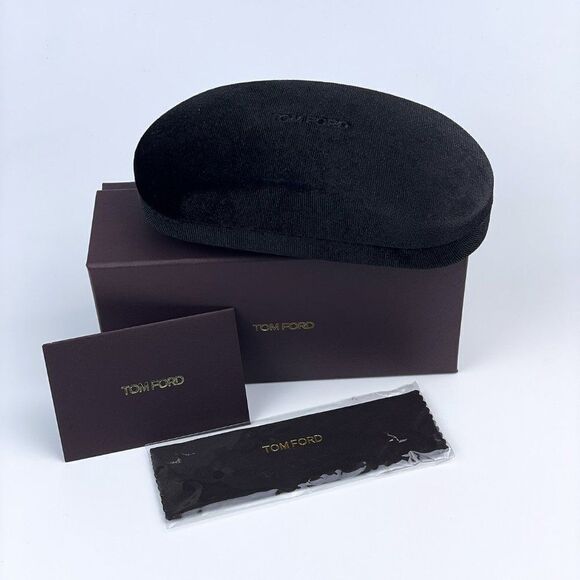 NEW Tom Ford FT5691-B 012 Dark Ruthenium Blue Block Unisex Pilot Eyeglasses - Picture 9 of 11